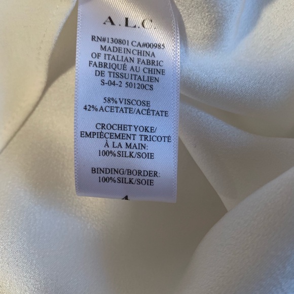 New💕A.L.C,  crochet panel crepe top - Picture 5 of 8